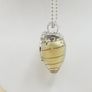 Sterling Silver Necklace with Glass/Silver Pendant Image 3