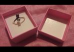 Silver Purple Stone Ring With A Bow
