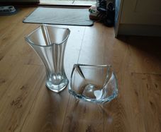 Galway crystal vase and bowl