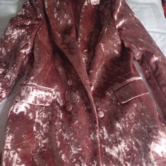 Topshop pink velvet suit