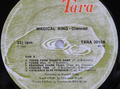 Clannad Magical Ring Vinyl Irish Pressing