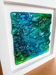 Fused glass picture