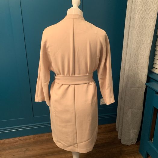 Top shop wrap cream coat. Size 8