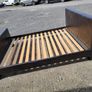 Double Bed Brown Leather Image 5