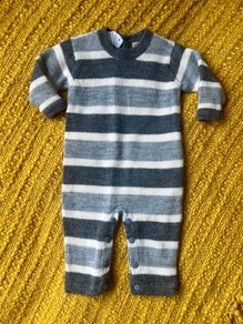 Brown Thomas alpaca/organic cotton baby romper, 0/3m