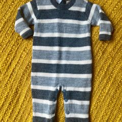 Brown Thomas alpaca/organic cotton baby romper, 0/3m