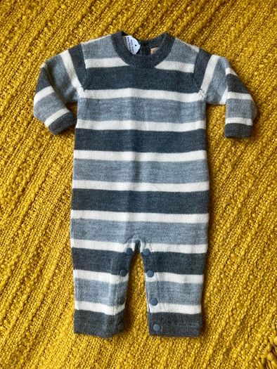Brown Thomas alpaca/organic cotton baby romper, 0/3m
