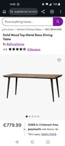 Dining table