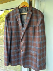 Tallia x Lord & Taylor 'The Mason Fit' Plaid Blazer Jacket - Size 54R