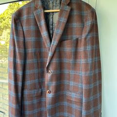 Tallia x Lord & Taylor 'The Mason Fit' Plaid Blazer Jacket - Size 54R