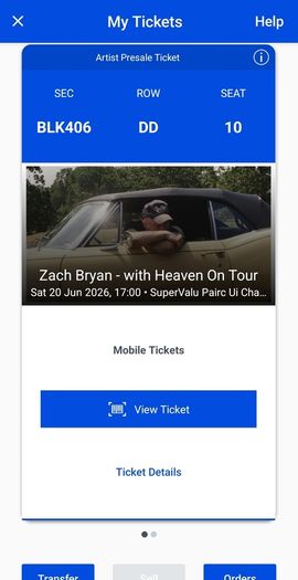 2 Zach Bryan Tickets