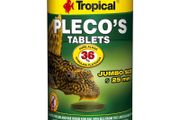 Tropical Pleco's Tablets 250ML/135G - with Oak Wood &amp; 36% Spirulina