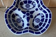 Sargadelos Fine Porcelain 3 section SauceDish