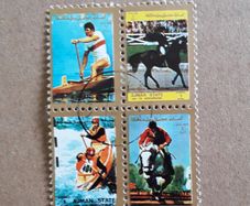 STAMPS - Block of Four - Ajman State