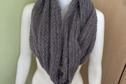 Grey crochet snood