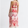 Reiss Abstract Print Maxi Viscose Dress Image 3