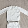 Next Baby White Knit Sweater and Trousers Set 6-9 Months Image 4