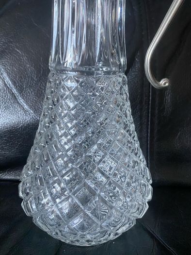 Vintage crystal wine jug