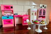 toys - Barbie Kitchen Set Up