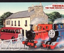1995 Isle of Man 50th Anniversary of Thomas The Tank Engine Stories by Reverend Awdry Commemorative Stamp Presentation Pack