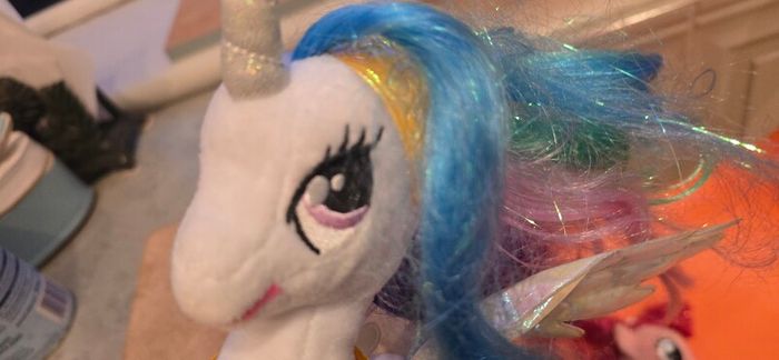 Duo of TY Beanie Babies Pinkie Pie and Princess Celestia Plush MLP G4 My Little Pony  2017