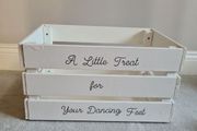 Wooden White Crate for Hire