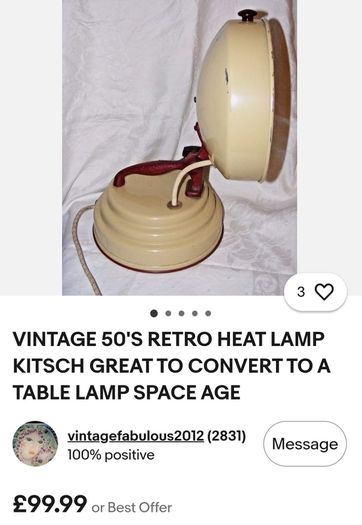 Vintage Heat Lamp 1950s