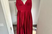 Red debs dress