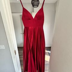 Red debs dress