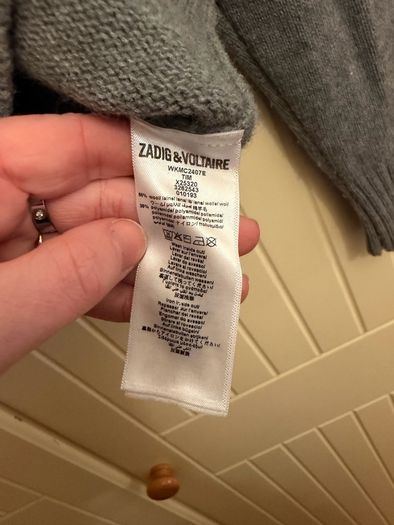 Zadig & Voltaire wool quater zip