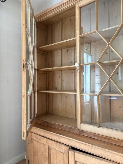 Victorian Country Pine Bookcase / Dresser