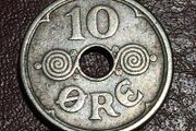 Denmark 10 ore coin