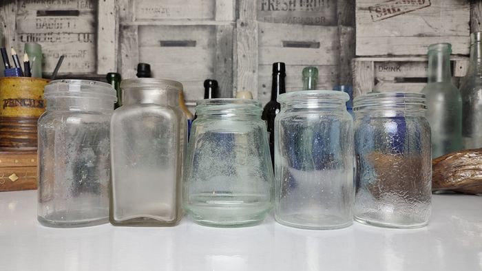 299 - Set of 5 Vintage Decorative Collectible Jars