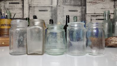 299 - Set of 5 Vintage Decorative Collectible Jars