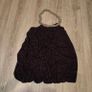 Fuzzy Dark purple open back top with chain, size S/M Image 2