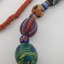 Antique Venetian Style Mix Gabri & Floral Glass Beads Necklace Image 6