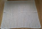 Handmade christening blanket