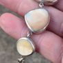 Art Deco Mother of Pearl Sterling Silver Bracelet Image 7