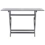 5 Piece Garden Dining Set Solid Acacia Wood Grey Image 8