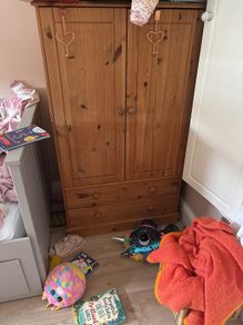 solid   Pine kids wardrobe