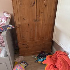 solid   Pine kids wardrobe