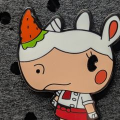 Merengue animal crossing enamel pin