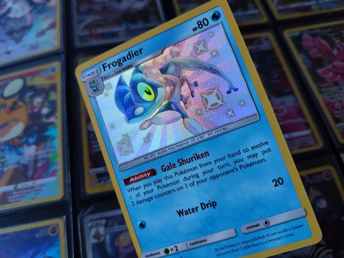 Frogadier ! Baby Shiny ! Shiny Rare ! from Hidden Fates Set ! 2019 ! Pokemon Card !