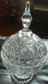 Nice zajecar crystal candy /trinket dish