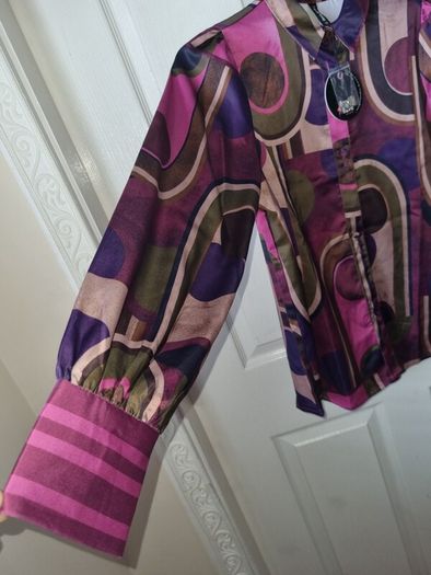 Rant & Rave Satin Shirt Size 10 (nwt)