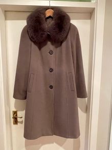 Beautifully-tailored Cashmere and Wool Taupe Winter Coat (from Fashion SA)
