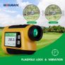 Laser Rangefinder with Slope Compensation 650Yards Golf Range Finder with Side Screen Display Flag Locking Vibration for Golfing Image 8