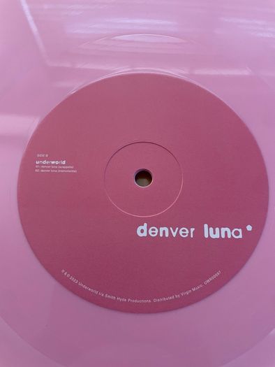Underworld - Denver Luna - 12" Pink Vinyl Single Limited Edition - 2023 Underworldlive.com