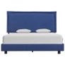 Bed Frame Blue Fabric 135x190 cm Image 2