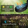 Solar Firefly Lights - 8 LEDs Waterproof IP65, Fence Lights for Lawn Yard Patio Pathway & Landscape Garden Decoration, 4 Pack Image 3